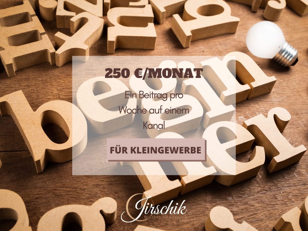 Jessica Jirschiks Paket S für Social Media Marketing