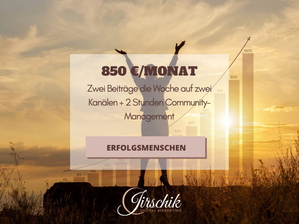 Jessica Jirschiks Paket L für Social Media Marketing